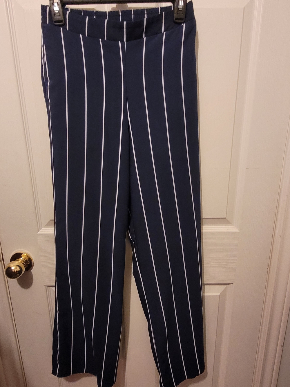 Urban Heritage Navy and White Pinstripe Pants